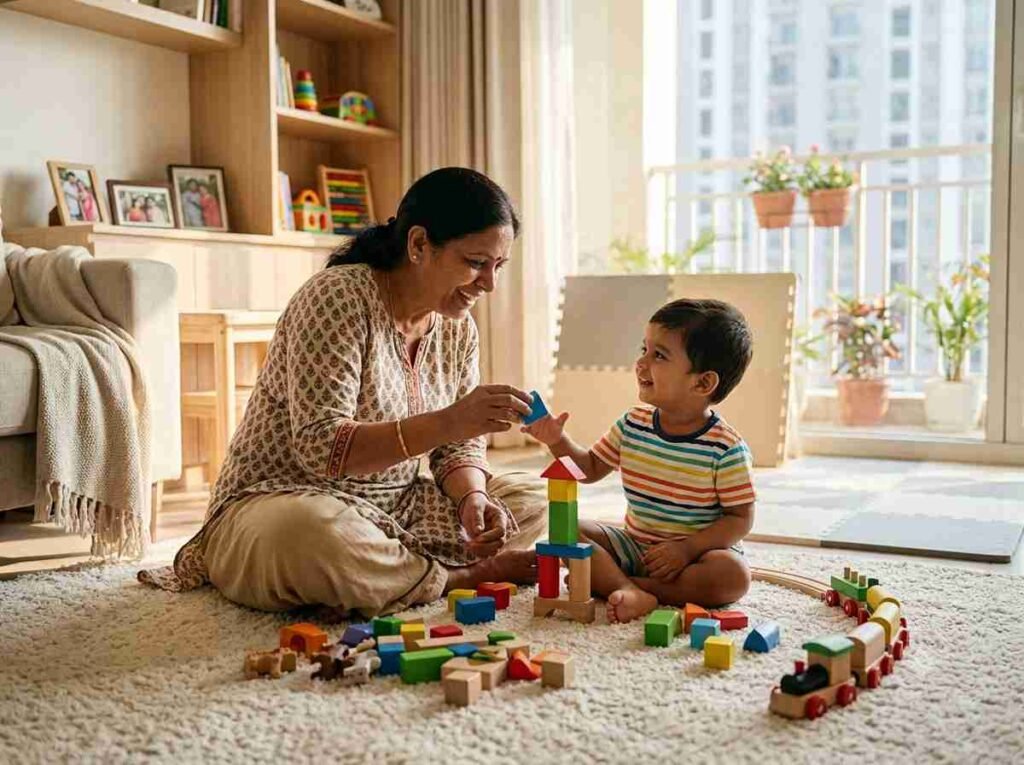 Professional cook preparing a fresh Indian meal in a modern kitchen